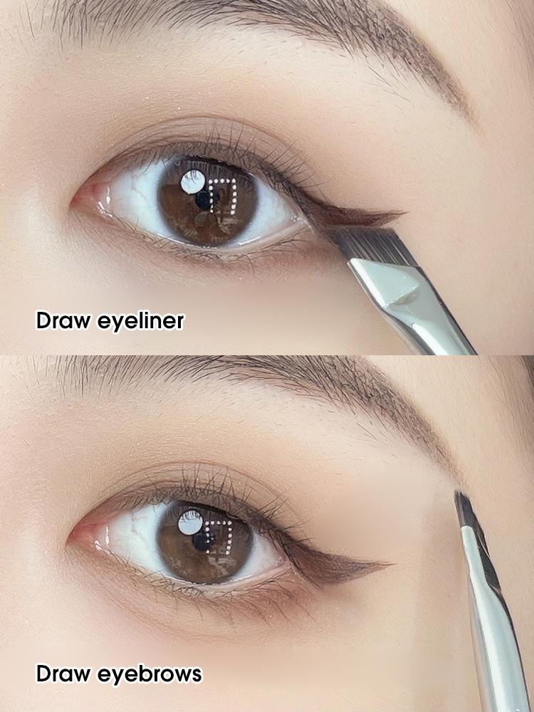 Sickle eyeliner brush bevel knife edge makeup brush eyelid down to lying silkworm brush eyebrow brush eye makeup brush