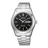 [CITIZEN] Часы REGUNO (Солнечный/Водонепроницаемый/Простой) KM1-211-51 Мужские Аналоговые Часы Solar Tech с Датой, Днем Недели и Секундной Стрелкой Черно-Серебристые Серебристые