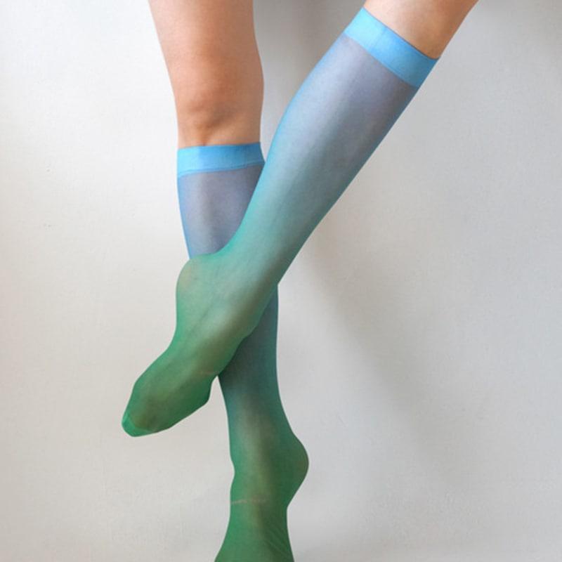 Романтичные тигровые гольфы до колена «Летний бриз»