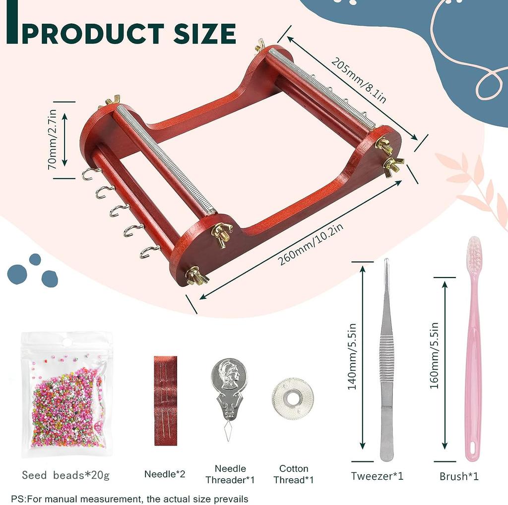 Инструмент для плетения из деревянных бусин Деревянные бусины включают Бусины Нити Иглу для браслетов ожерелий