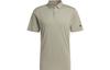 Adidas Polo Shirts Men's Pebble Silver Gray Polo Collar Moderate Straight Fit HS1110