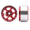 4 Pieces 1.9" Beadlock Wheels, 1/10 RC Wheel Rim Replacements, Metal Hub for SCX10