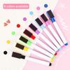 8Pcs Colorful Magnetic Whiteboard Dry Erase Marker Pens High-Capacity Erasable Whiteboard Marker Pens Office School Supplies