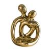 Abstract Couple Figurine Tealight Candle Holder Desktop Decoration Multipurpose for Bathroom Anniversary Gift 9x7.5x12cm