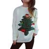 Women's Fashion Fall And Winter Christmas Loose Round Neck Pullover Knitted Sweater