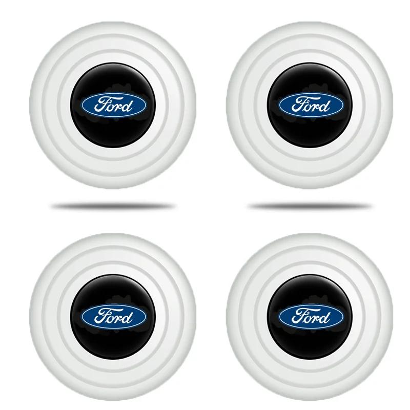 Car Sticker Hot For Ford New Car Silicone Door Shock Stickers Absorber Soundproof Buffer Pier For Ford Fiesta EcoSport ESCORT fo