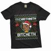 Funny Christmas Shirt Mike Tyson It's Chrithmith Bicheth Humor Joke Shirt
