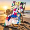 Sailor Moon Print Beach Towel Design, Soft, Lightweight. for Home Bathroom, Spa, Pool, Yoga, Surfing, Camping, Gift for Family, Friend