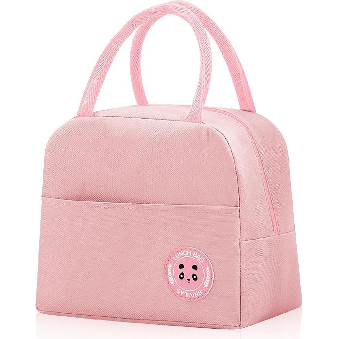 ulated Lunch Bag for Men Women, Small Portable Reble Lunch Cooler Tote Bag, Leakproof Thermal Lunch Box for Work Picnic Travel, Black