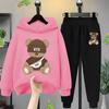 Cartoon Bear Hoodie Cartoon Cartoon Cartoon Cartoon Children's Clothing Children Girls Boys Sweatshirt Hoodie Set Two Sets