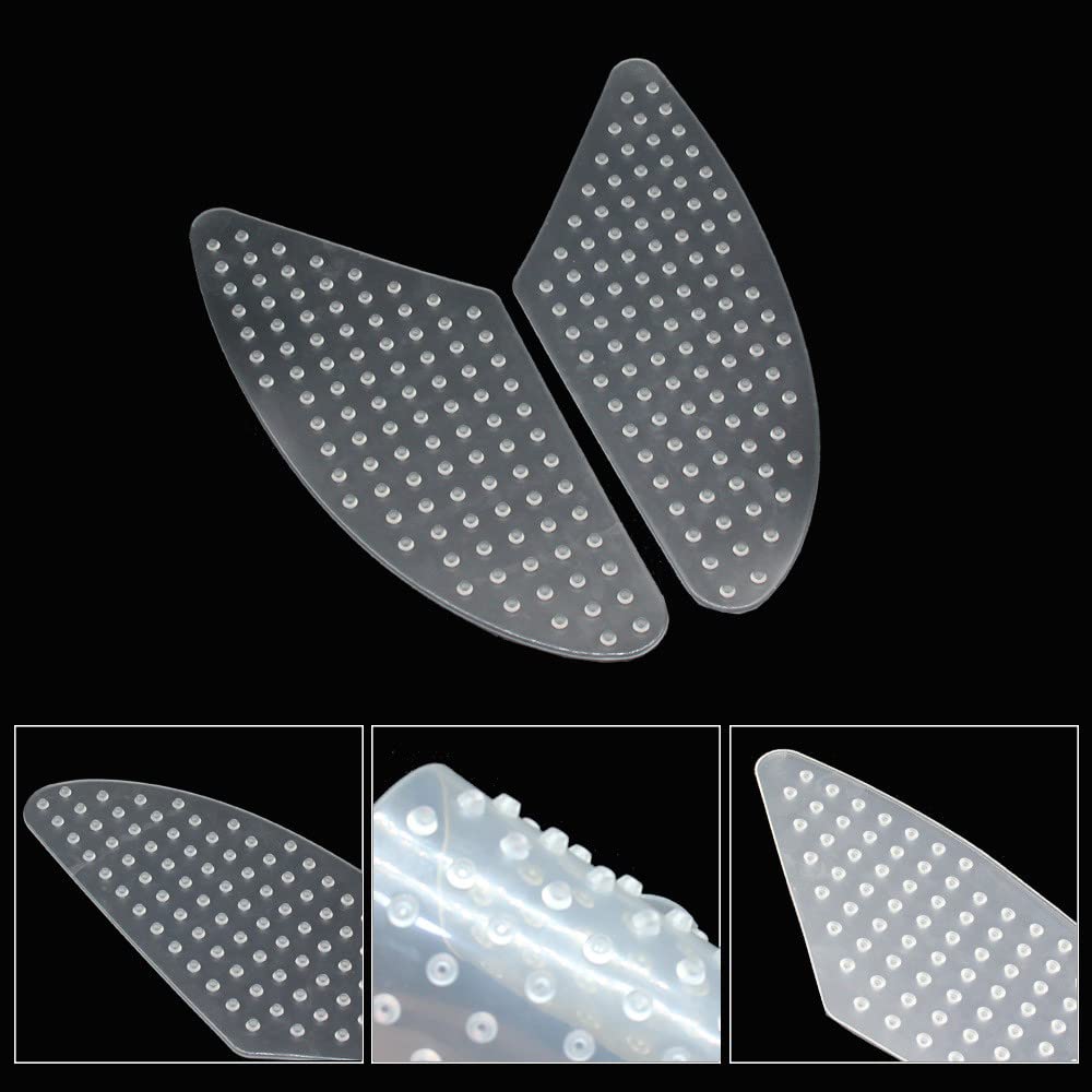 Накладки на бак мотоцикла Samco, черные/прозрачные, левая и правая, комплект, накладки для коленей