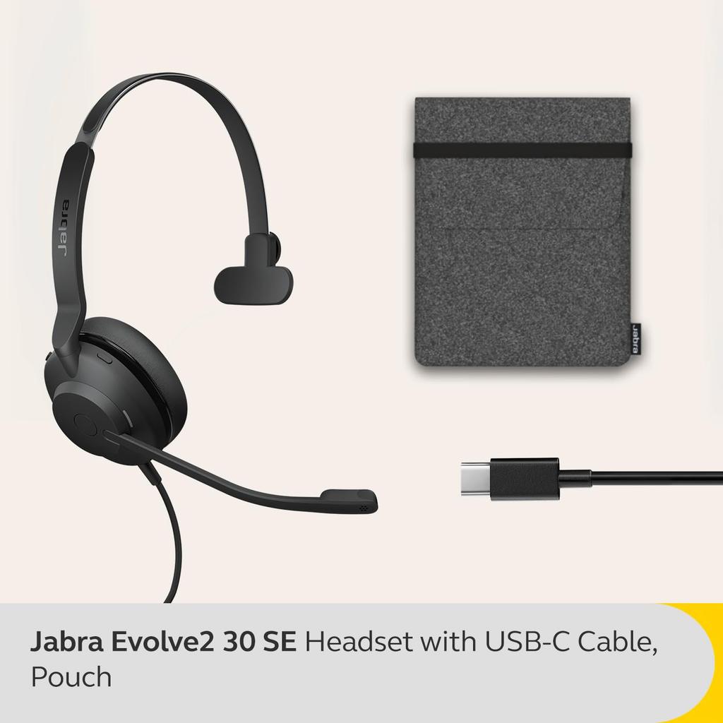 Jabra Evolve2 30 SE MS Моно USB-C 23189-899-879