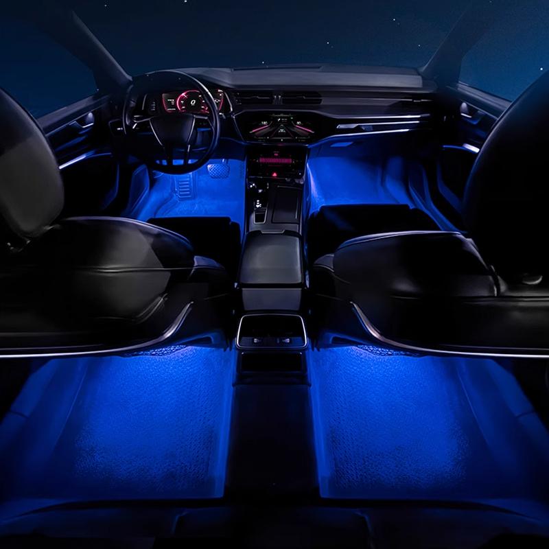 Для Skoda Octavia 3 A7 MK3 5E 2015 2016 2017 2018 2019 2020 Автомобильные лампы для ног, декоративные огни, аксессуары для интерьера