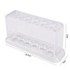 Plastic Transparent Clear 6 Holes Test Tube Stand Burette Shelf Test Tube Rack Test Tube Holder