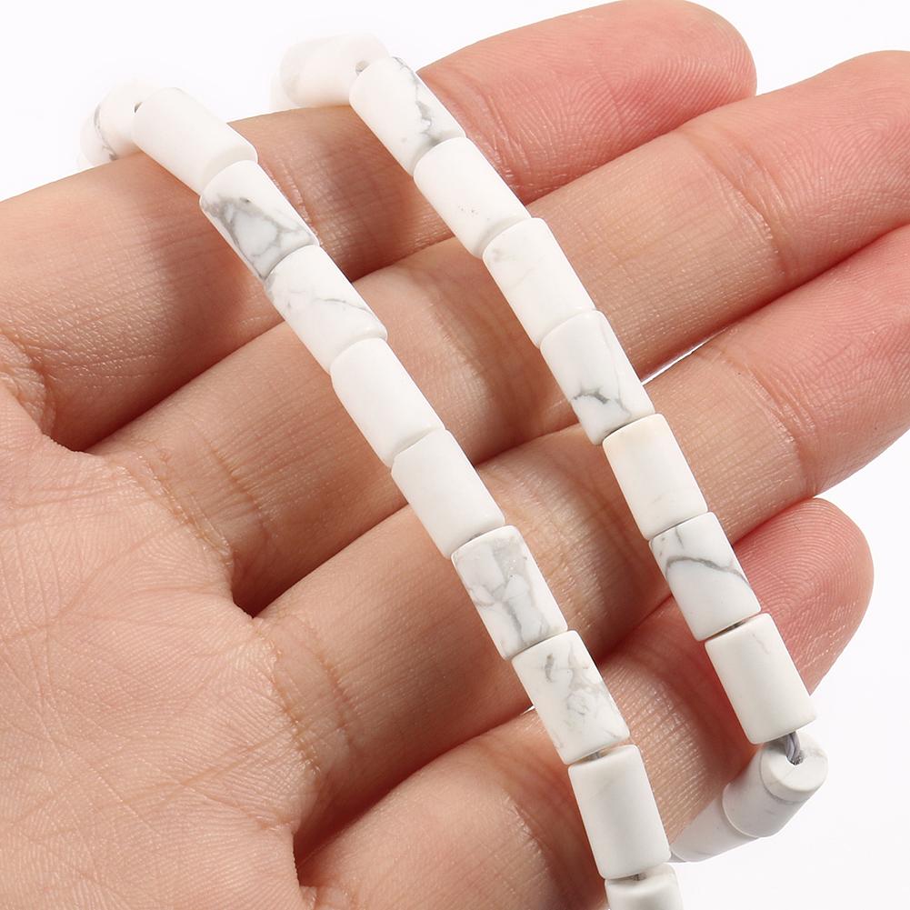 5x8 мм натуральные матовые камни, говлит, кристалл, яшма, агат, трубчатая колонна, свободные бусины для изготовления ювелирных изделий, аксессуары для браслетов «сделай сам», 15 дюймов