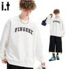 Мужской японский повседневный свитшот свободного кроя Fingercroxxit