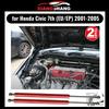 Для Honda Civic 7-го поколения EU/EP хэтчбек 2001-2005 Передняя крышка капота Модификация Газовые стойки Пружины поддержки подъема Амортизатор углеродное волокно