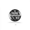 Real Carbon Fiber Car Interior Start Button Cover Sticker Special For Mustang 18
