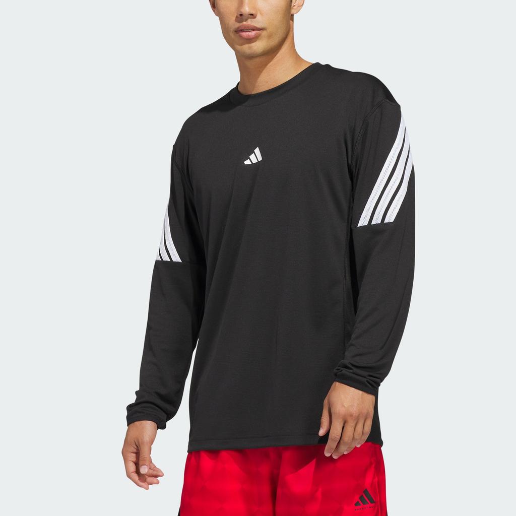 Adidas FW25 Crazy Lite Трикотажная футболка с круглым вырезом Спортивная Свободная с длинным рукавом Мужские топы JZ9647