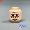 MOC Детали Конструктора Полая Плоть Выражение Лица Голова Идеально Для Фигурки 4 см Сделай Сам Образовательные Строительные Блоки Игрушки Детские Подарки