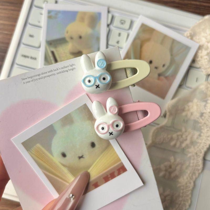 4 шт. Заколка для волос Миффи Милая BB Заколка на челку Kawaii Мультяшный Орнамент для волос Аксессуар для волос Девочки Студентки Подарки для девочек Игрушки