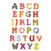Illustrated Alphabet Stickers 2 Sheets 52 Pieces Floral Pattern