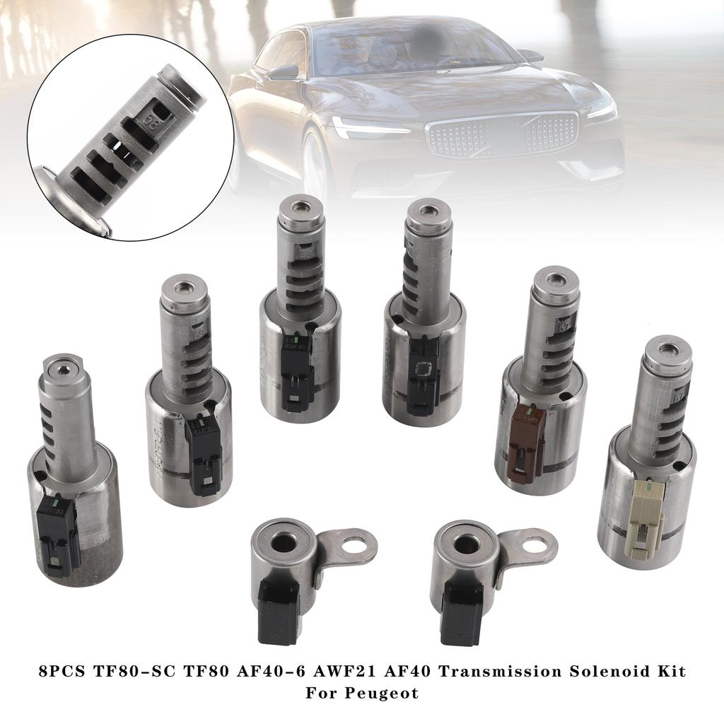 8PCS TF80-SC AF40-6 AWF21 AF40Transmission Solenoid Kit For Peugeot