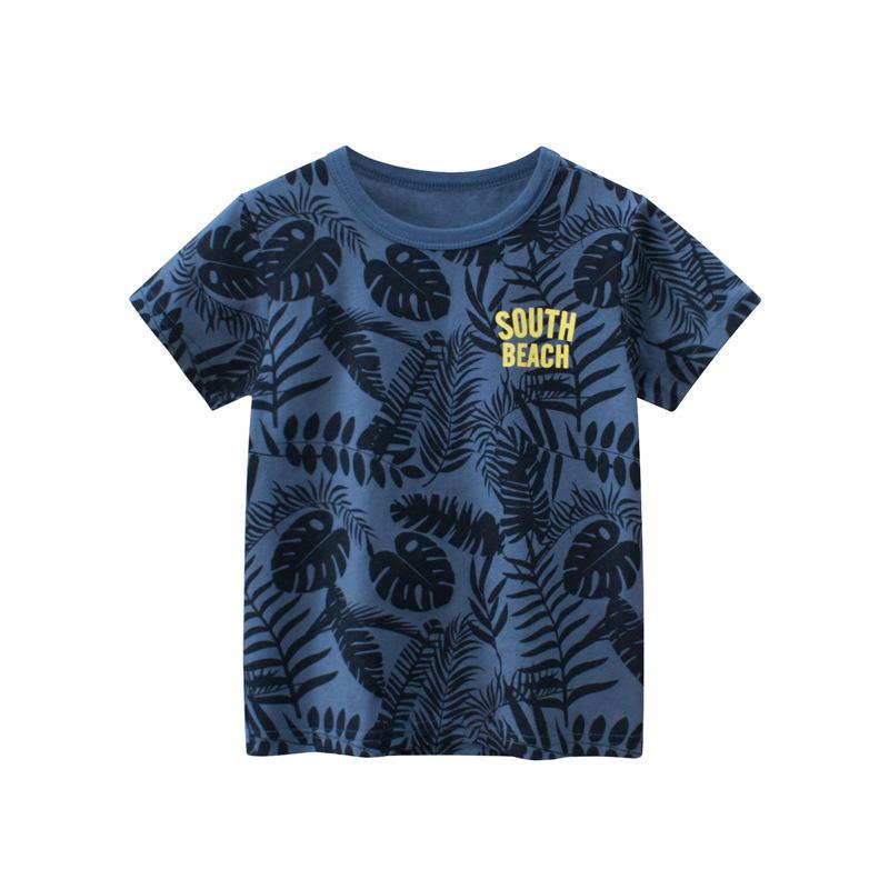 Boys Summer Short Sleeve T Shirt for Toddlers and Kids Cotton Top