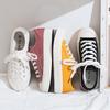 Canvas Shoes Female Student Board Shoes Biscuit Shoes Hong Kong Style Internet Celebrity Cloth Low-Top Shoes