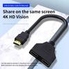 1 In 2 Out HDMI Splitter 1080P Dual Port Y Splitter Cable for PC TV Xbox PS3 HDMI-compatible Splitter