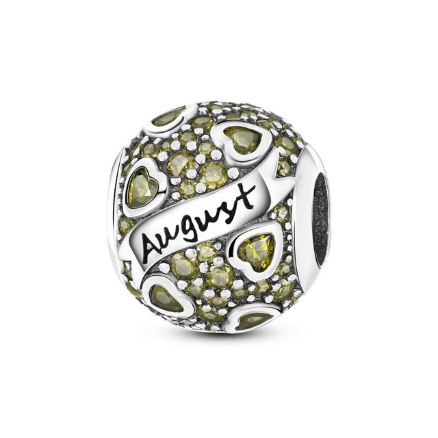 Новый Стерлингового Серебра 925 Красочные Круглые Инкрустированные Цирконом Подвески Бусины Подвеска Подходит Браслет 925 Серебряных Ювелирных Изделий Подарок