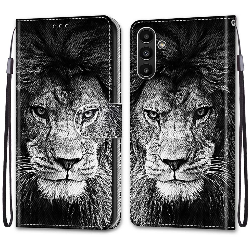 Luxury Painted Leather Case Wallet Book Style Protective Cover for Samsung Galaxy A26 A36 A16 A55 A56 A35 A24 A25 A15 A05 A05s/Samsung A15 A14 A04S