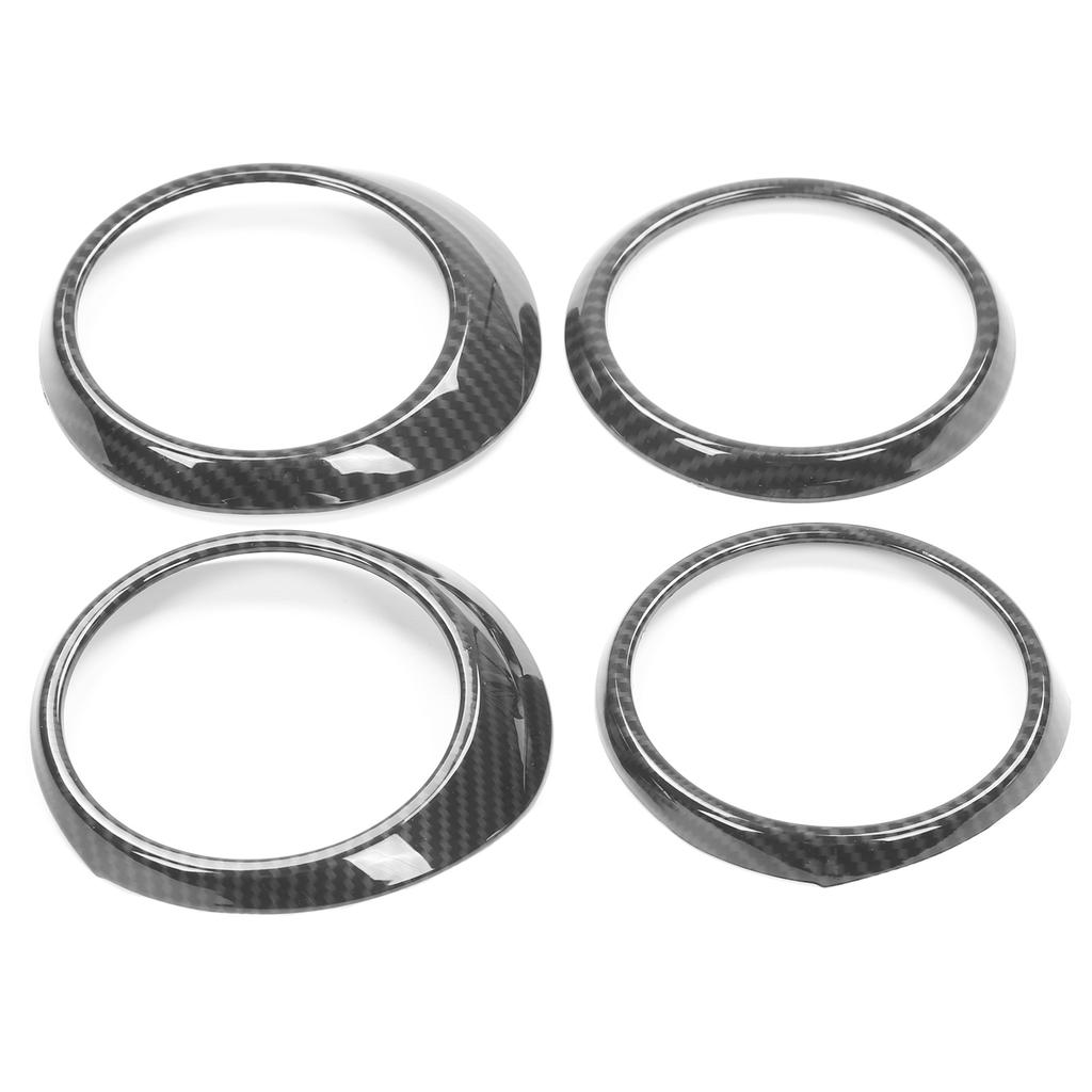 Central Control Air Outlet Trim Rings Carbon Fiber Style Decoration Fit for Tacoma 20162020