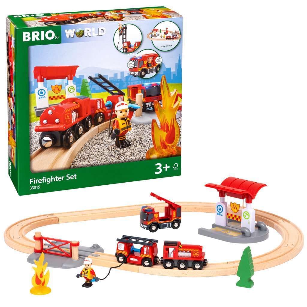 BRIO WORLD Набор для спасения людей при пожаре 33815
