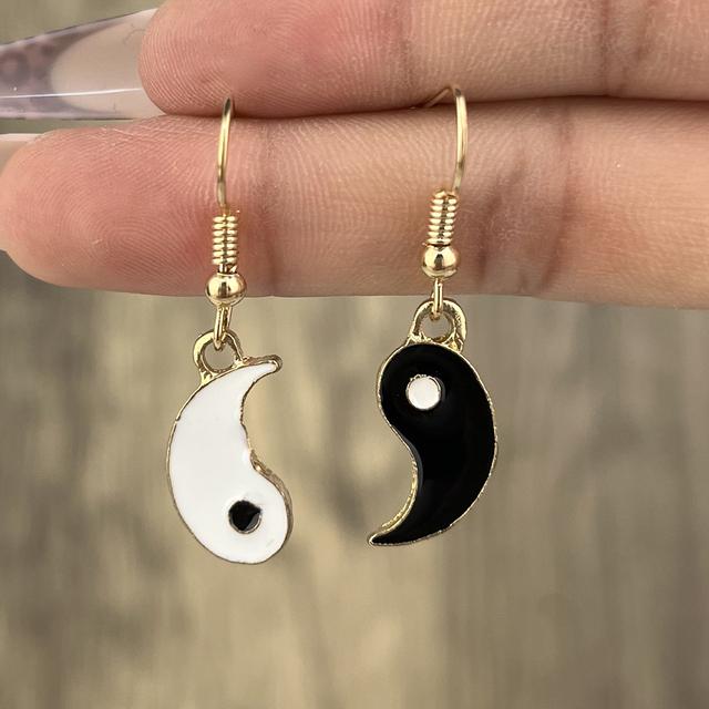Серьги-подвески Drip Oil Tai Chi Gossip для женщин, модные простые женские романтические серьги-подвески с шариками, оптовая продажа ювелирных изделий с фабрики