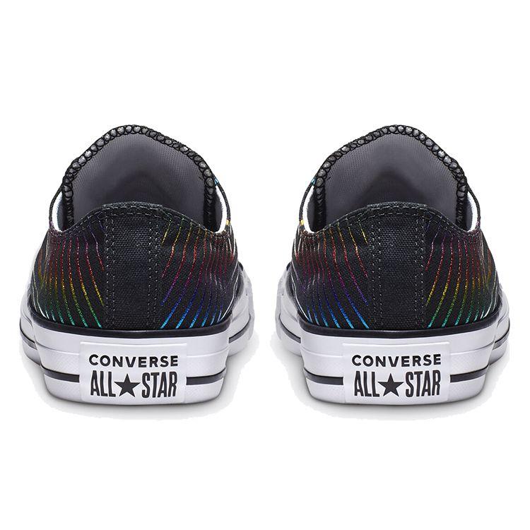 Converse Кеды Chuck Taylor All Star Exploding Star с низким верхом, холщовые, женские, черные 565439F