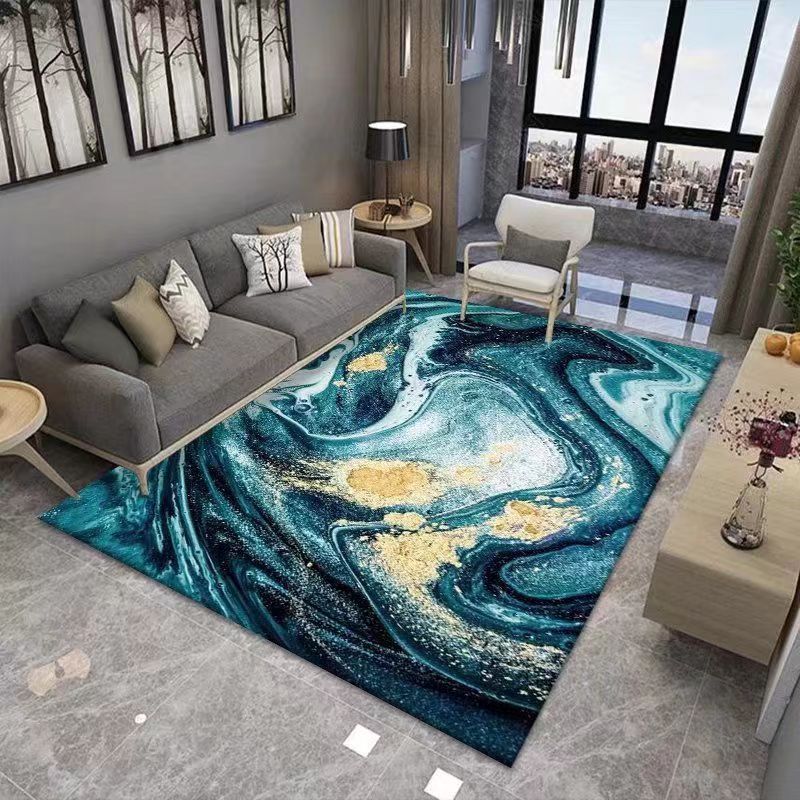 Living Room Carpet Nordic Coffee Table Sofa Ink Painting Artistic Conception Home Bedroom Bedside Carpet