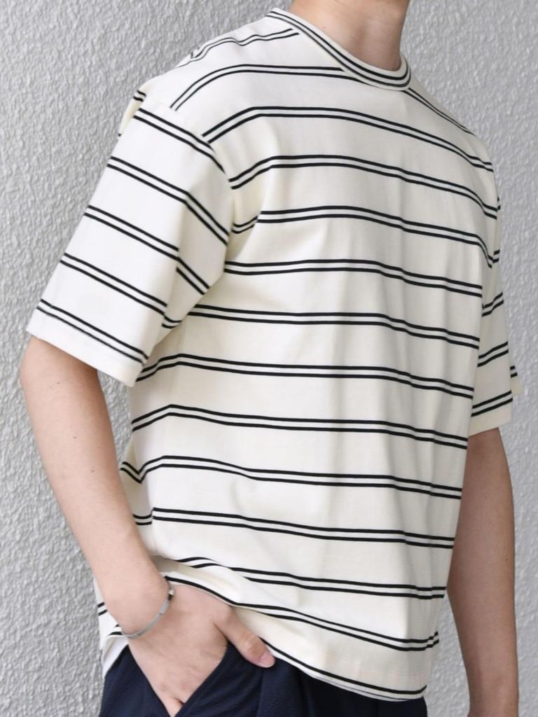 Ships Men's Retro Color Striped Sportswear T-Shirt, Custom Order, White, Size L (712100009)