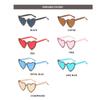Sun-Protective Heart-shaped Sunglasses Rhinestone Decoration Candy Color Driving Glasses Eyewear Outdoor Sunglasses