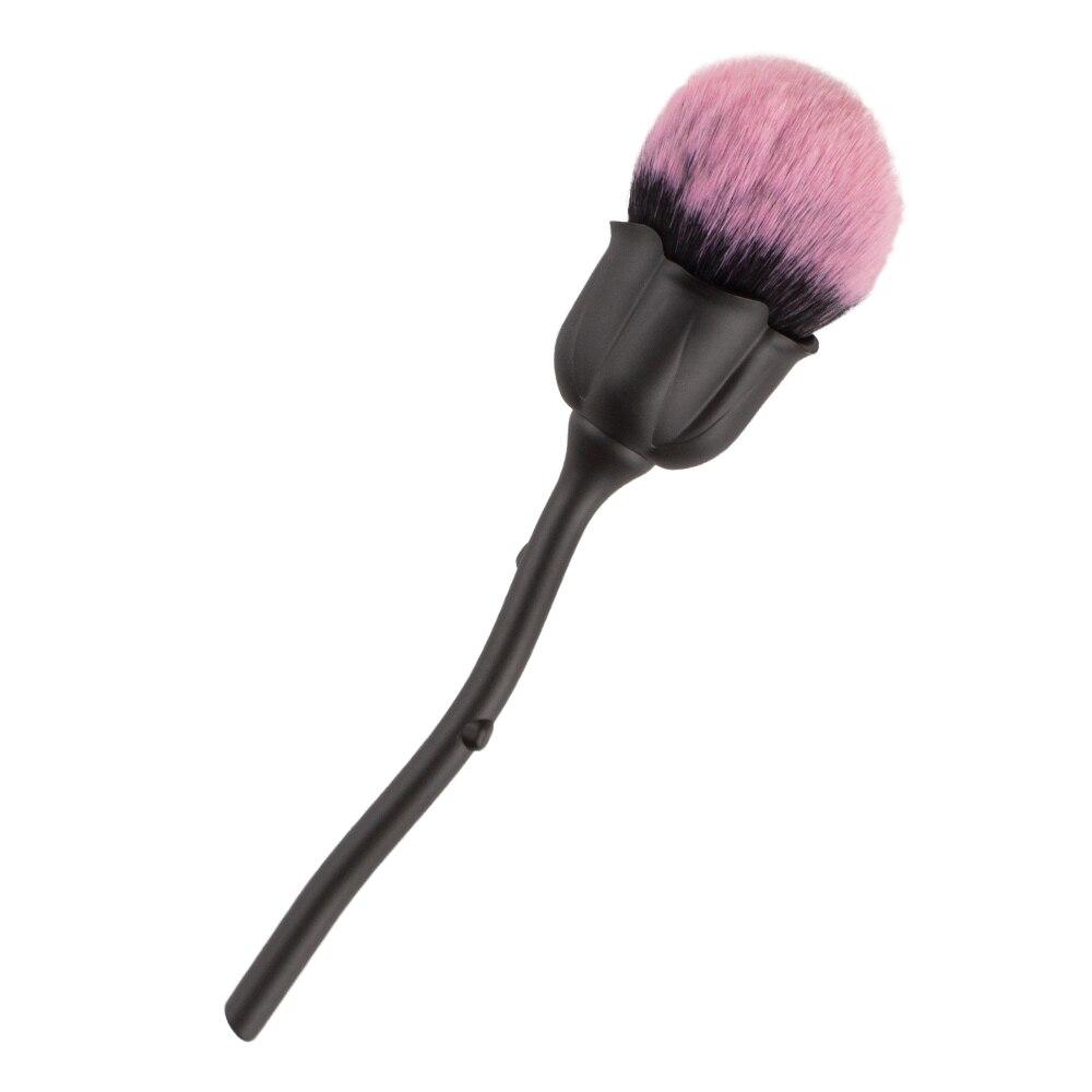 1 шт., кисть для пыли с розой для дизайна ногтей, кисть для красоты, кисти для румян, кисти для пудры, модные гель-аксессуары для ногтей, материалы, инструменты, мягкие