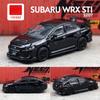 1/64 Subaru STI WRX Super Racing Toy Car JKM JDM Миниатюрная модель литого под давлением автомобиля из металлического сплава Бесплатные колеса Коллекция Подарков
