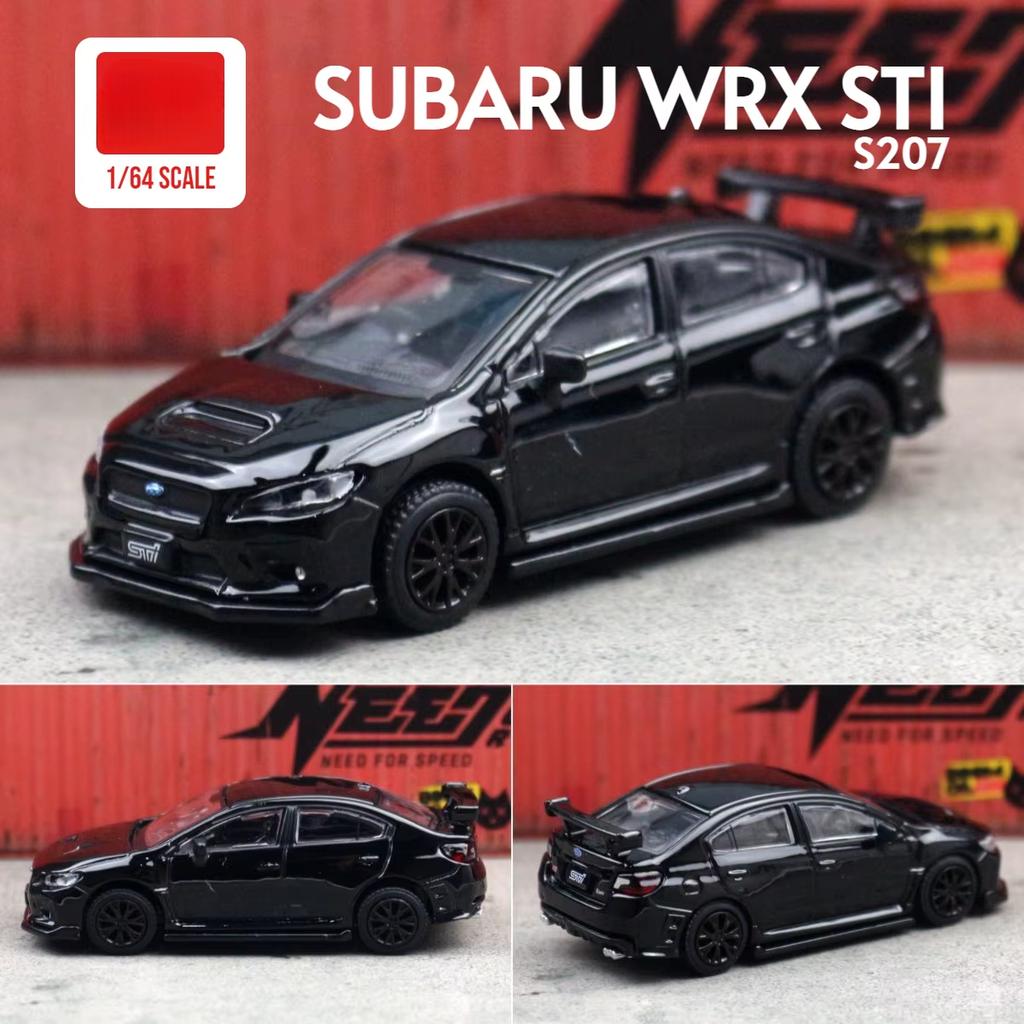 1/64 Subaru STI WRX Super Racing Toy Car JKM JDM Миниатюрная модель литого под давлением автомобиля из металлического сплава Бесплатные колеса Коллекция Подарков