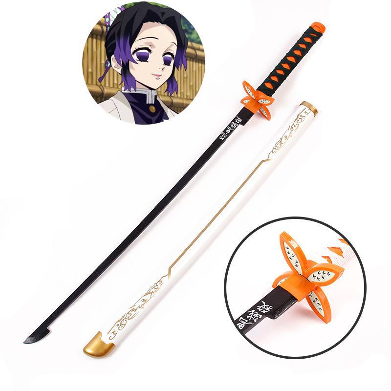104cm Demon Slayer Katana Sword Bamboo Anime Blade Sunwheel Knife Tanjirou Katana Weapon Model 1:1 Ninja Cosplay Prop Kids Toys