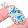 K2 Blue Azurite Handmade 925 Sterling Silver Jewelry Pendant 1.81" R0p98