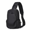 Men'S Sports Chest Bag Waterproof Wear-Resistant Multi-Compartment Shoulder Crossbody Bag Outdoor Sports Travel Messenger Bag
