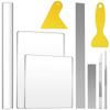 9-piece Pottery Tool Acrylic Clay Press Plate Stainless Steel Blade Clay Hand Making Tool Set