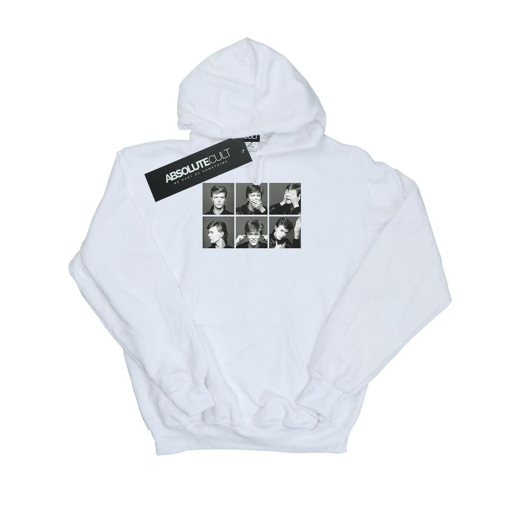 David Bowie Мужская толстовка с капюшоном и фотоколлажем