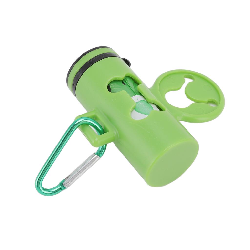 Dog Poop Bag Dispenser Degradable Hands Free Portable Pet Waste Bag Holder with Hook and Metal Key