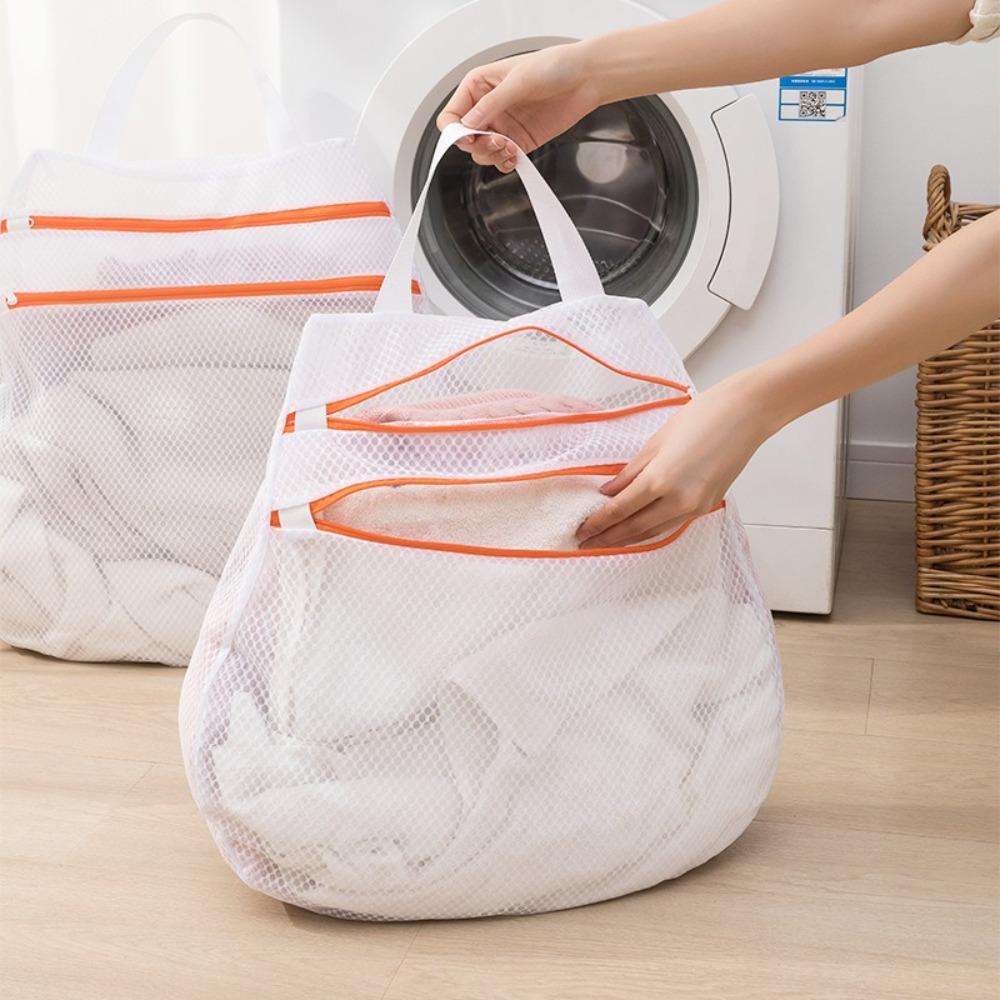 Reusable Laundry Wash Bags Double-Layer Zipper Underwear Laundry Bags New Washing Bag  Bra