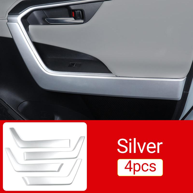 Для Toyota RAV4 XA50 -2022 2023 RAV 4 Гибрид ABS Автомобильный Интерьер Двери Подлокотник Чаша Панель Крышка Отделка Накладки Наклейки